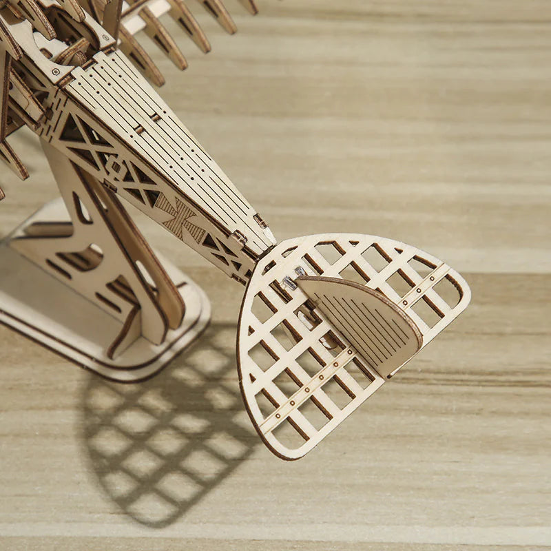 Children's Handmade Wooden Aircraft Puzzle
