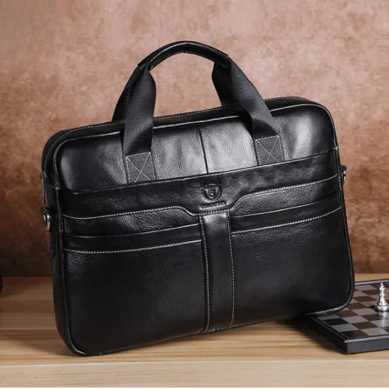 Bull Captain Leather Briefcase 15” for Men or Women Pilots & Aviator Professionals