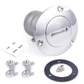 2"(50mm) Boat Gas/Fuel/Diesel/Water/Waste Deck Fill/Filler with Key Cap Tank Key Cap Marine Mirror-Polished 316 Stainless Steel Hardware for Boat Yacht