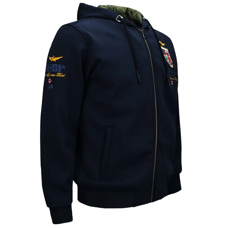 Men's Casual Spring Autumn Hooded Pilot Jacket