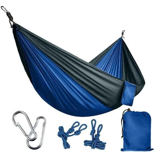Dual-Tone Parachute material Hammock Compact (lightweight and packable)