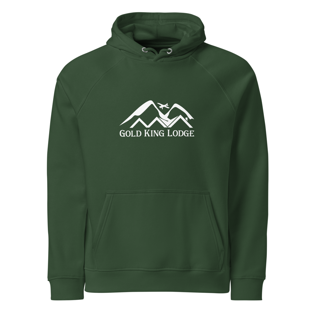 Gold King Lodge, Alaska Sweatshirt - Eco Raglan Hoodie | SOL'S Unisex