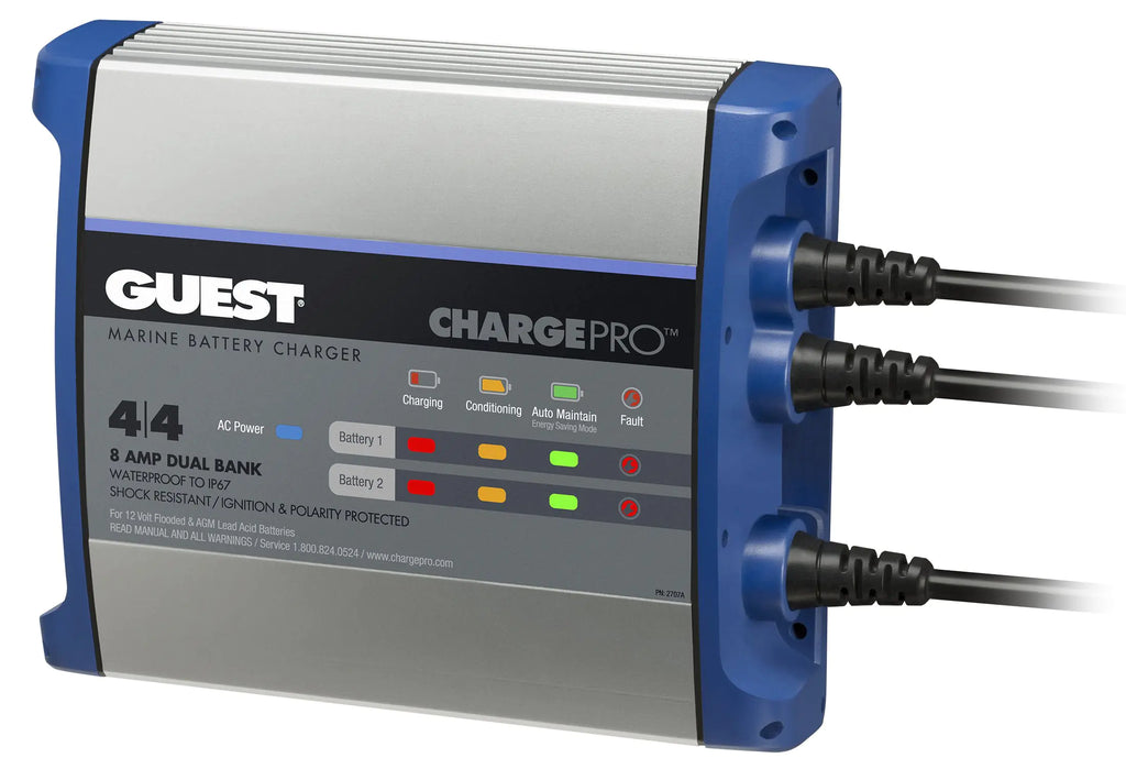 Guest 2707A Guest On-Board Battery Charger 8A / 12V 2 Bank 120V Input
