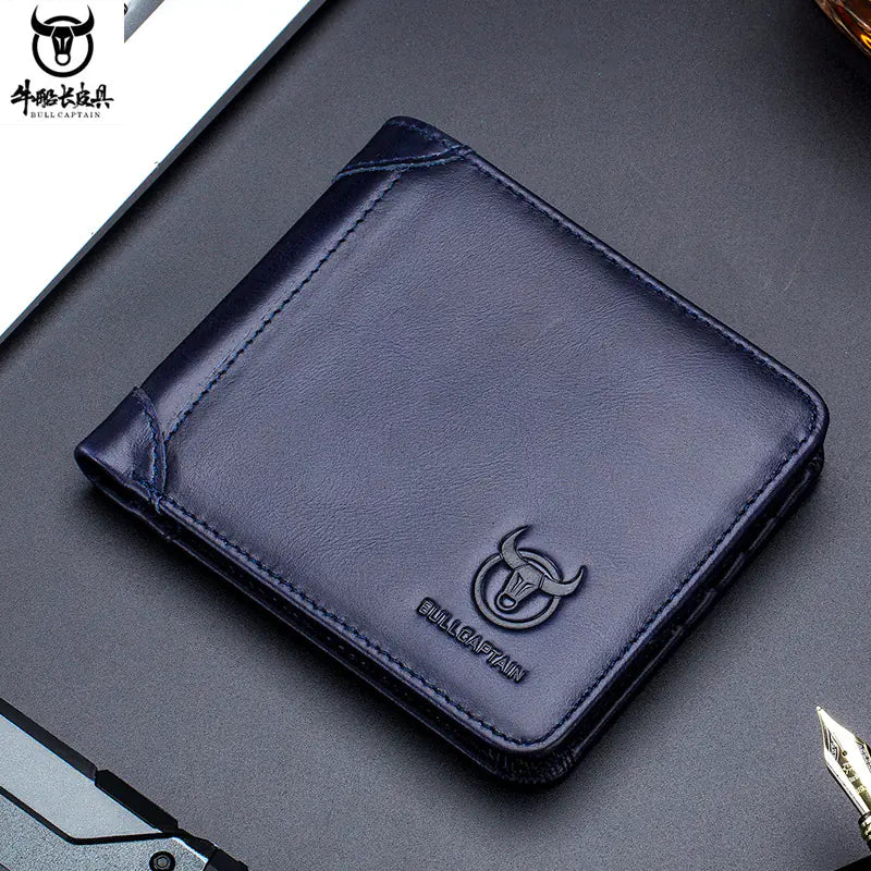 Captain Cow Leather Multi-functional Men's Wallet