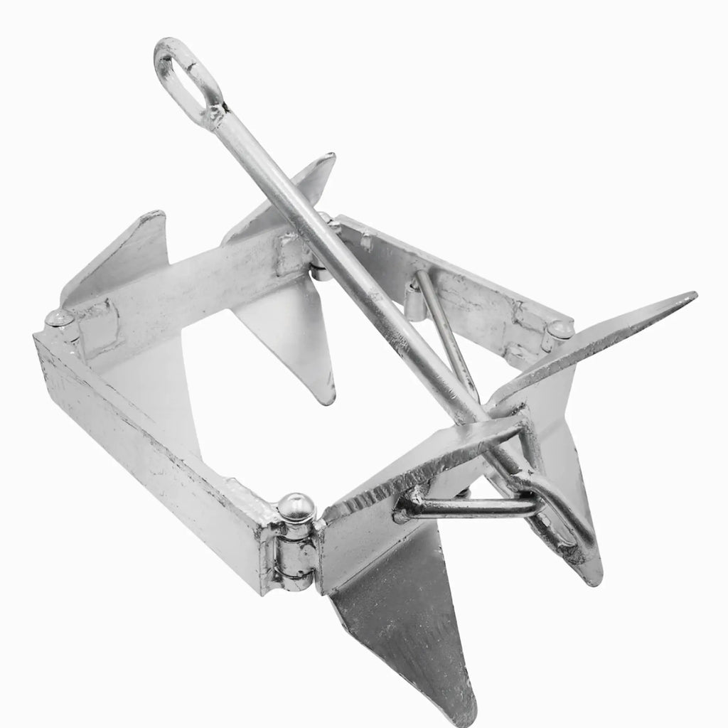 Anchor-Man Boat Slide Box Anchor | 100% Hot Dipped Galvanized Anchors |Foldable Sliding Boat Anchor | Easy Storage |Sizes for up to 40ft (13 lbs / 19 lbs / 25 lbs
