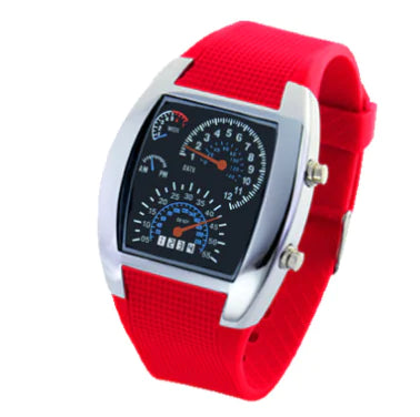 LED Electronic Aviation Watch for Men - Stylish Sports Design