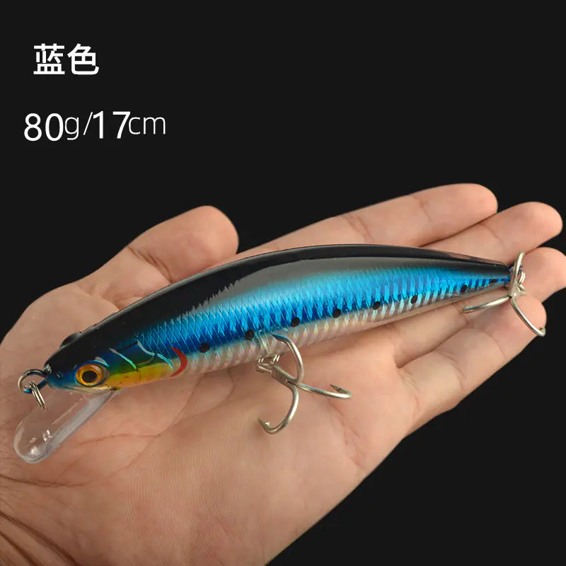 60g Sinking Minnow Lure for Deep Sea Fishing