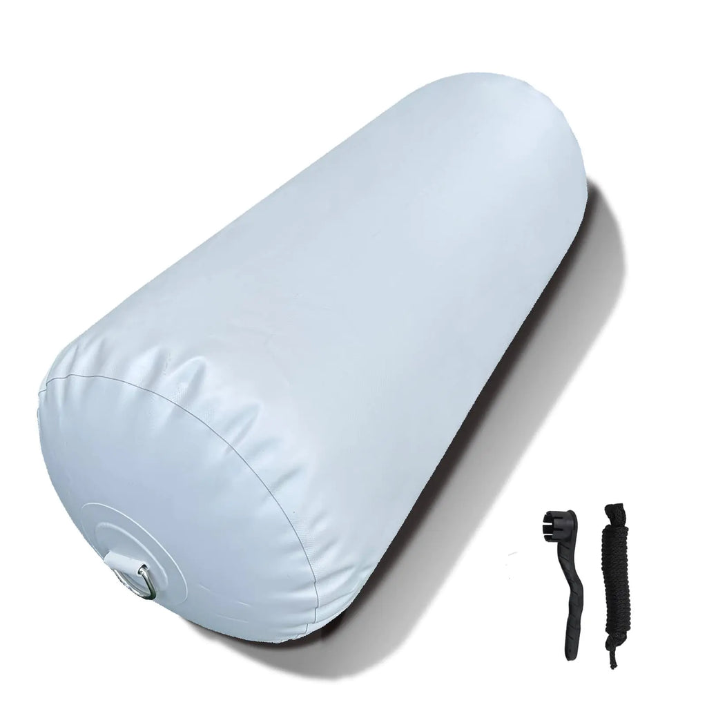 TIKPLEM Big Heavy-Duty Inflatable PVC Grey Boat Fender (18" x 45") for Docking and Yacht Sailboats…