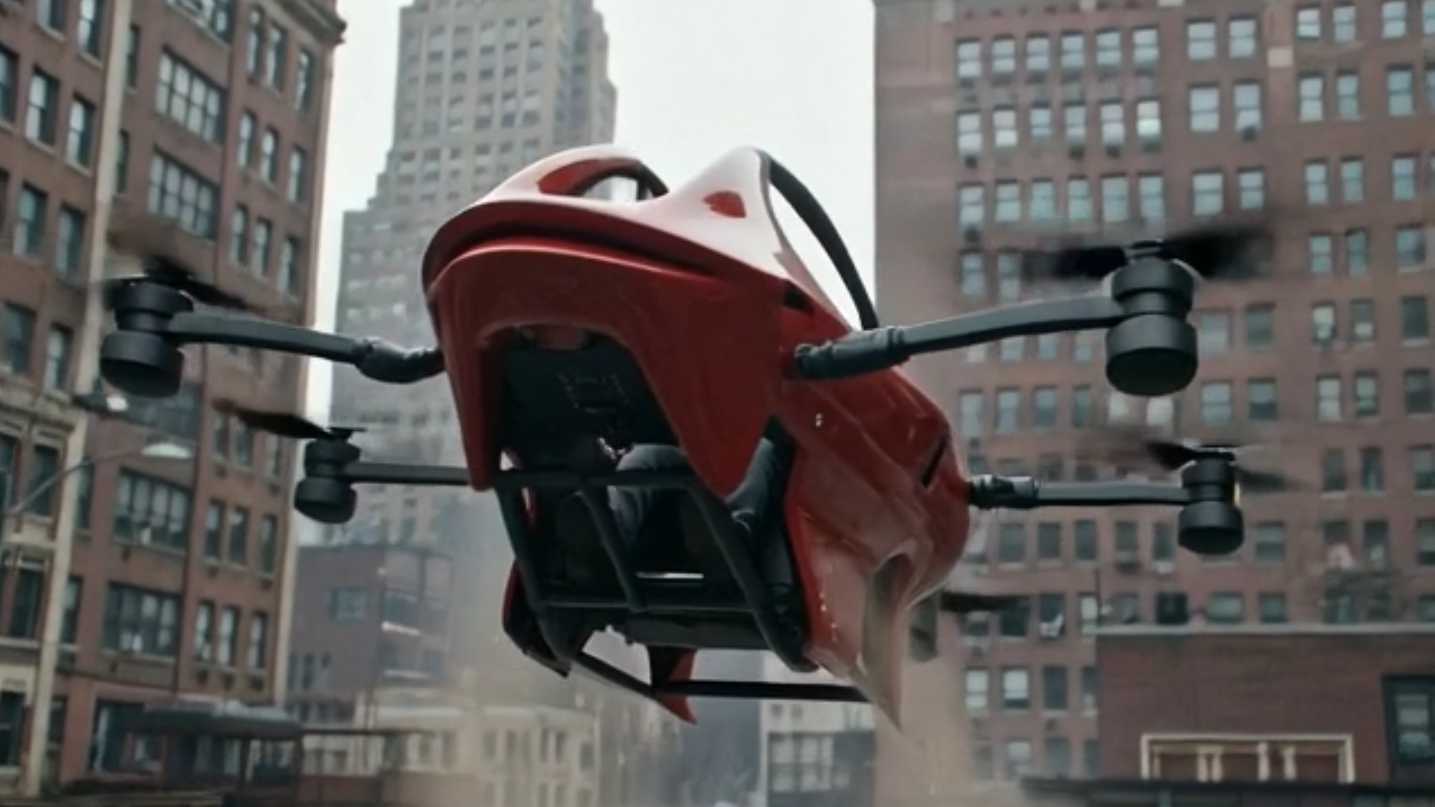 Airborn APEX - evtol ultralight - 8 motor redundant personal aircraft - manned quadcopter drone