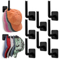 Hat Rack for Wall Hat Organizer (8-Pack) Hat Racks for Baseball Caps Adhesive Hat Hooks for Wall No Drilling Hat Hangers for Closet Cowboy Hat Holder Display Sticky Hat Storage for Baseball Cap