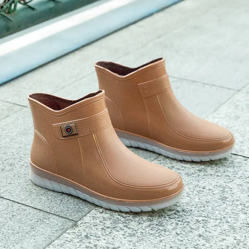 New Women's Low Tube Candy Color Cotton Water Shoes