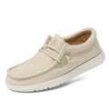 Grand Attack Walking Shoes for Women Slip On LoafersLinen Work Boat ShoesComfort&Lightweightfor Home ShoppingDatingDrivingTraveling Shoes Beige Size 8.5