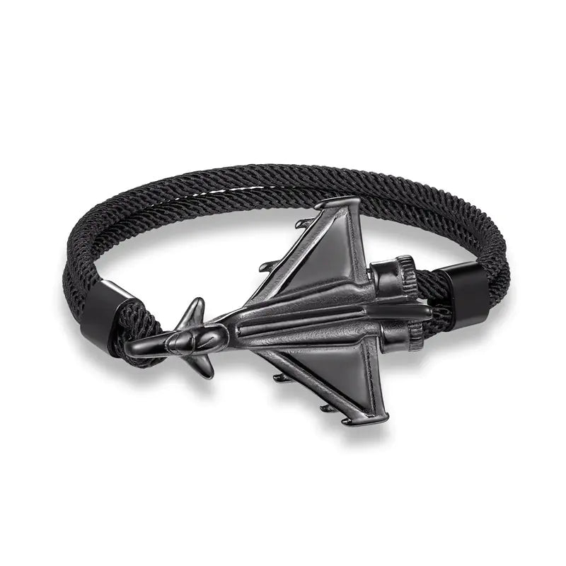 Men's Fashion Flying Machine Bracelet with Parachute Cord