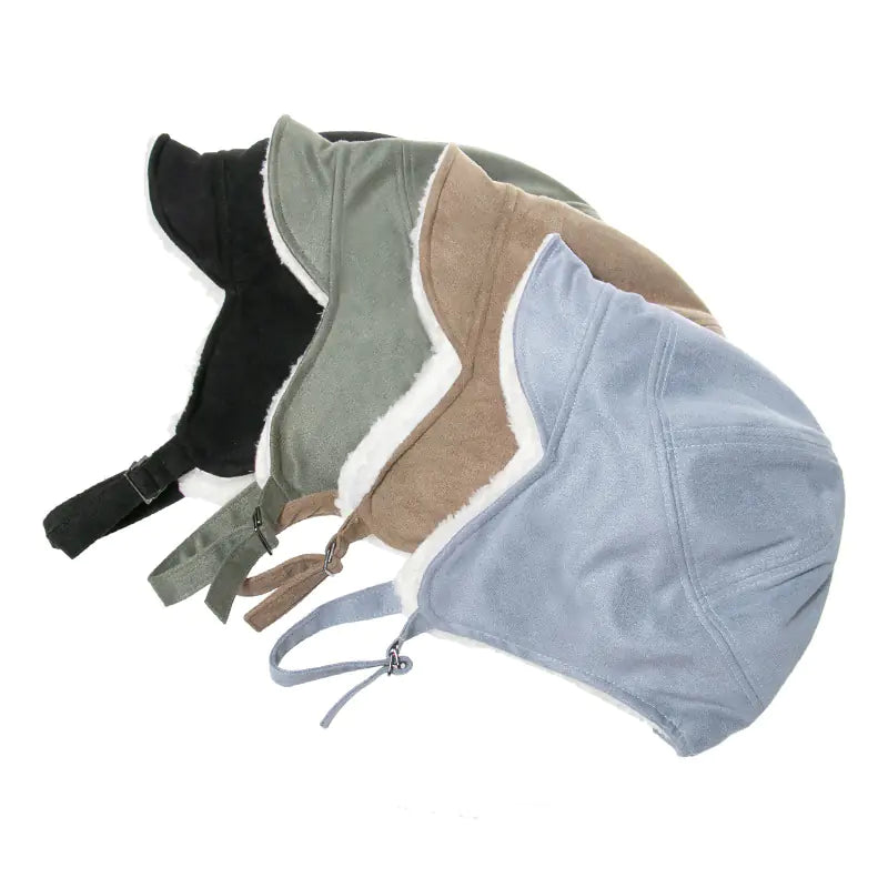 Warm Furry Pilot Locomotive Small Suede Hat