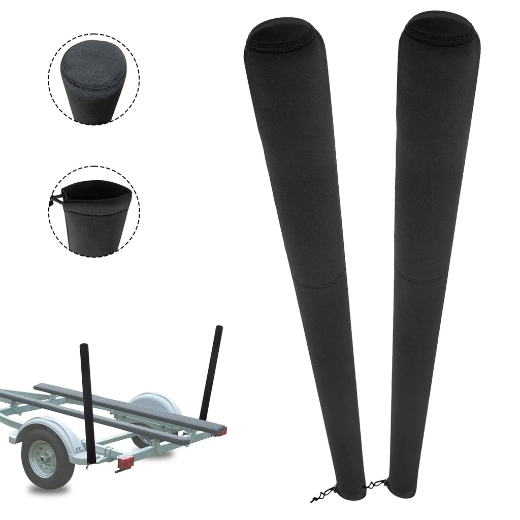 Boat Trailer Guide Pole CoversBoat Trailer Guides Poles KitsNeoprene Protective Waterproof SleeveHeavy Duty Marine Guide Poles Cover for SkiFishing Boat or Sailboat Trailer (59 Inch)