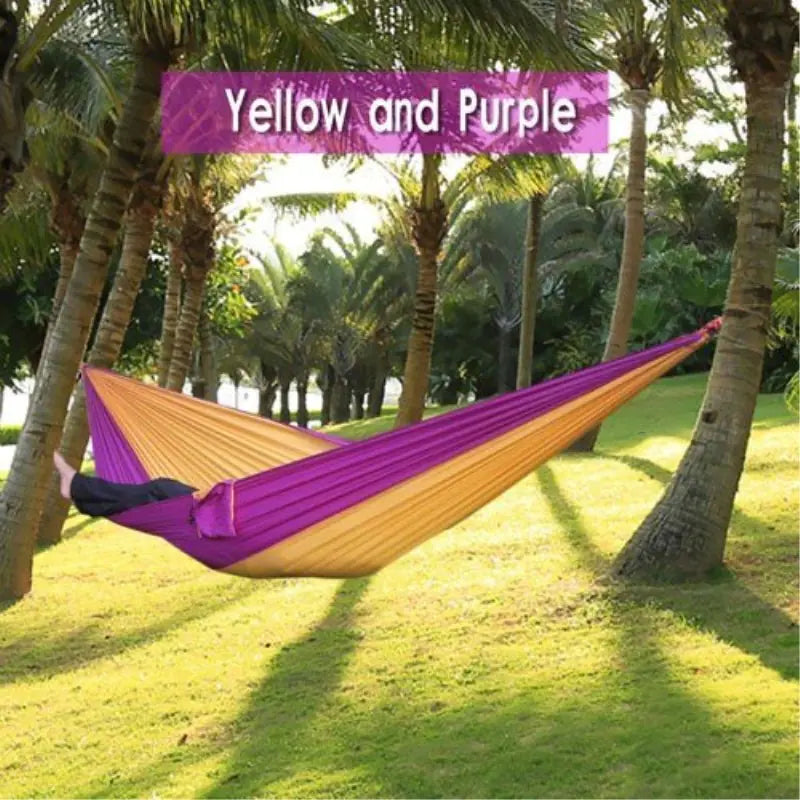 Dual-Tone Parachute material Hammock Compact (lightweight and packable)