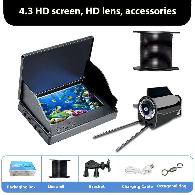 HD Underwater Fish Finder with Temperature Sensor