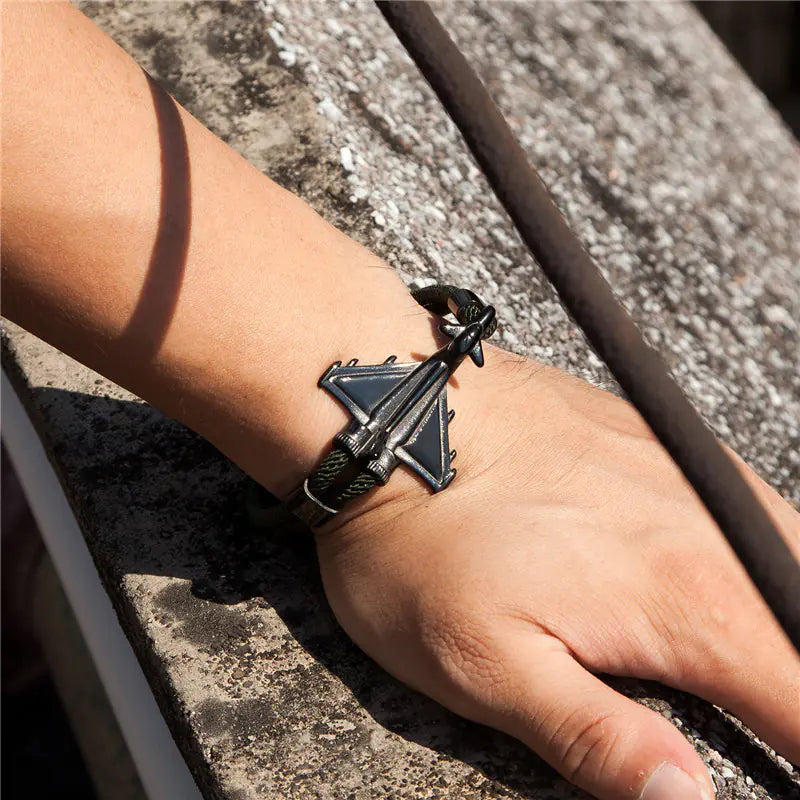 Men's Fashion Flying Machine Bracelet with Parachute Cord