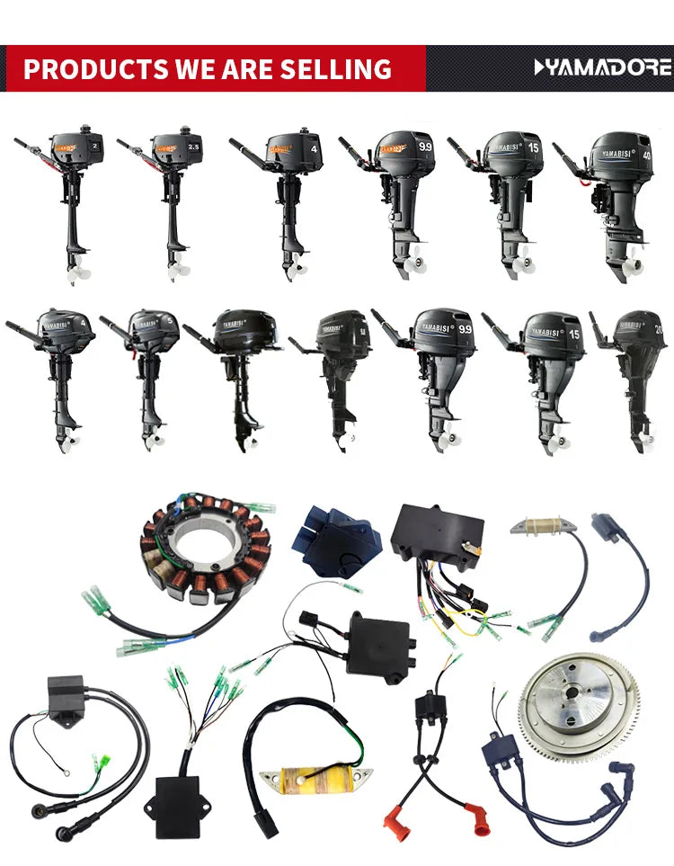 YAMABISI High Quality Marine Aluminum Alloy Outboard Motor 4 Stroke Gasoline 6HP 9.8HP 9.9HP 15HP 20HP 25HP Boat Engine