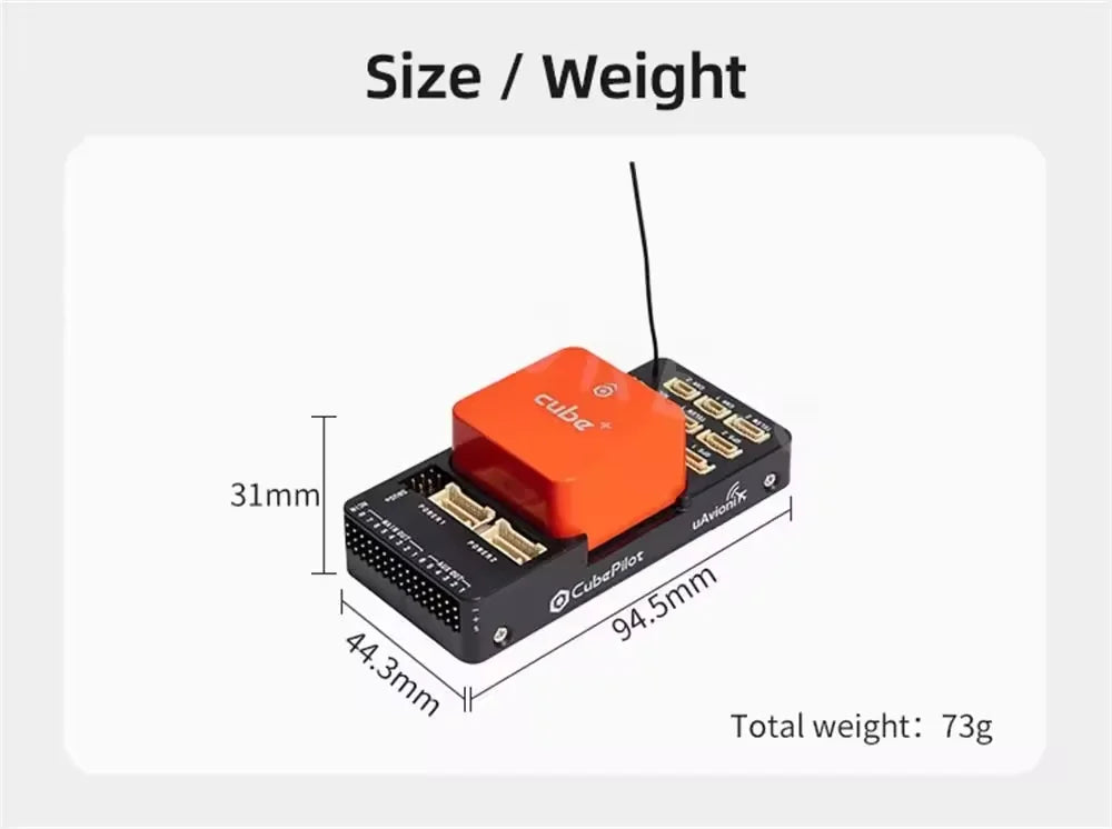 3DR PX4 HEX Pixhawk Cube+ Metal GPS GNSS M8p ADS-B Carrier Board S Bus CPPM DSM Flight Controller Multi-rotor Drones Made CN/GUA