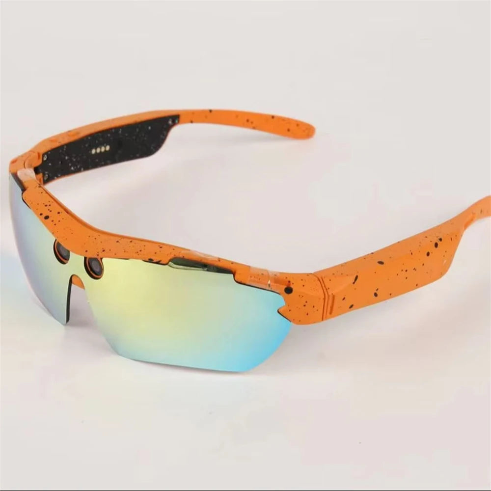 New Sports Smart Glasses 8MP HD Camera 4K Video IP68 Waterproof Real-Time Translation Music Playback Intelligent Interaction
