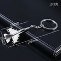 Airline Gift Airplane Keychain Aircraft Model 3D Metal Chains Airliners Fighter Plane Warplane Helicopter Key Rings