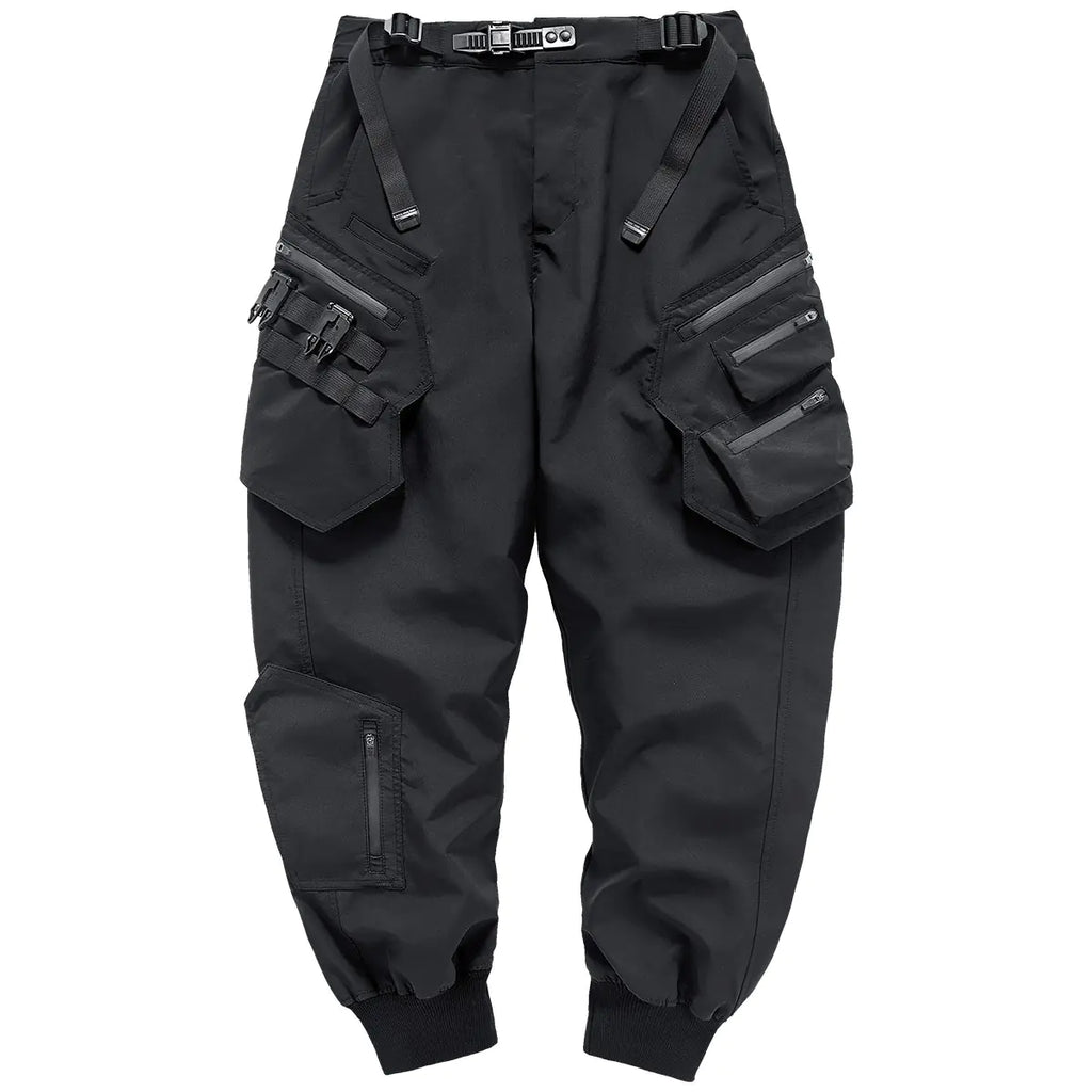 Trendy Men's Loose Fit Multi Pocket Parachute Pants