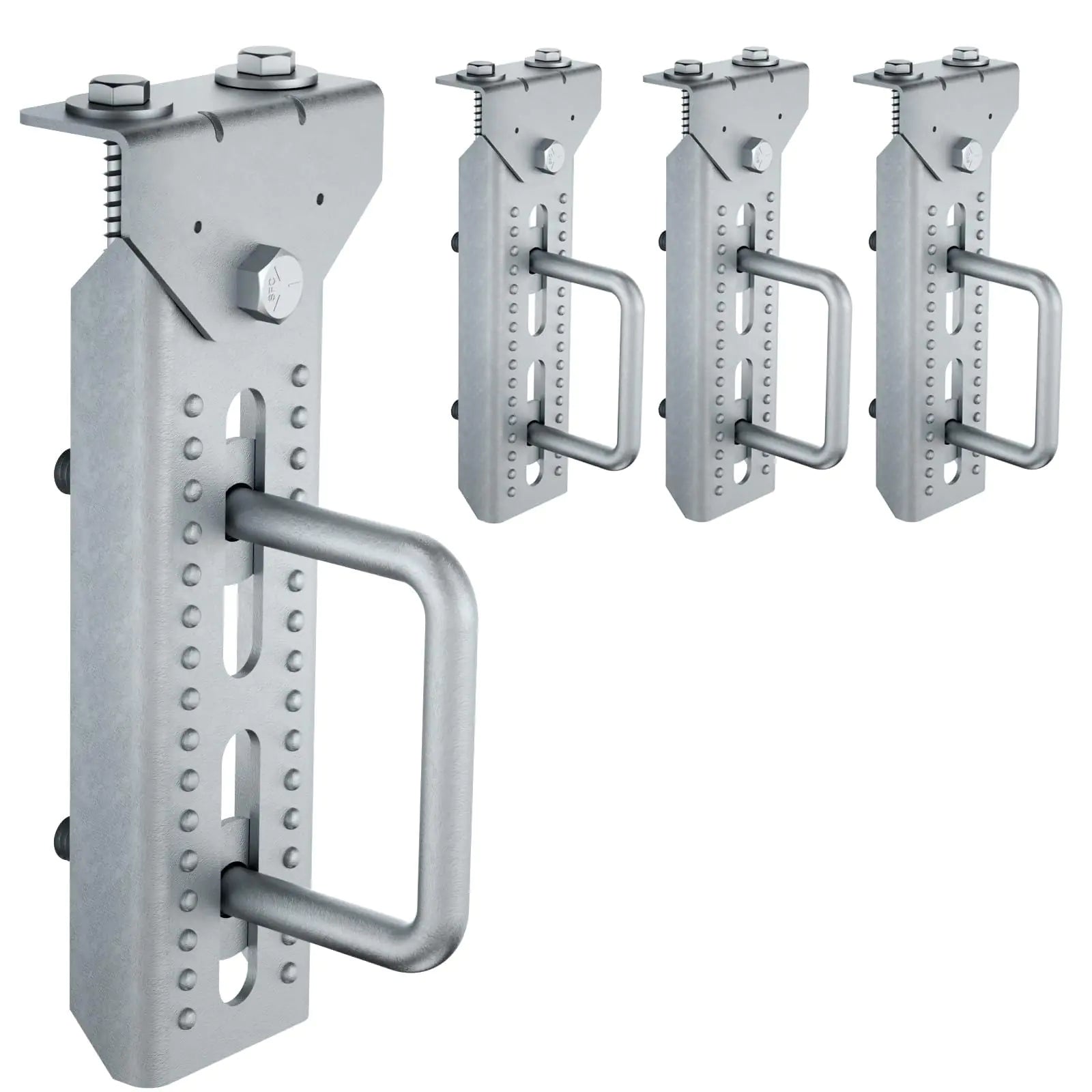 Trailer Bunk Bracket with Hardware and Boat Trailer Parts Boat Trailer Bunk Brackets Galvanized Swivel Top Bunk Bracket Kit for Boat Trailer crossmember(4)