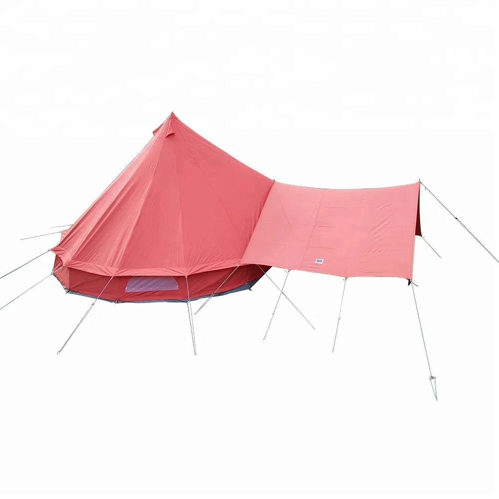 2019 Luxury Waterproof Customize Sibley Outdoor Yurt Tent 5m Glamping Canvas Bell Tent