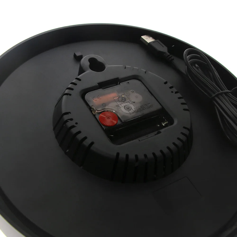 Altimeter Neon Sign LED Wall Clock Altitude Meter Tracking Pilot Air Plane Altitude Measurement Modern Wall Clock Watch Gag Gift