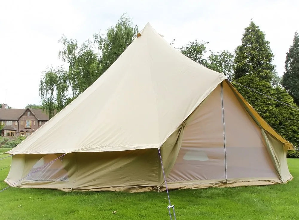 2019 Luxury Waterproof Customize Sibley Outdoor Yurt Tent 5m Glamping Canvas Bell Tent