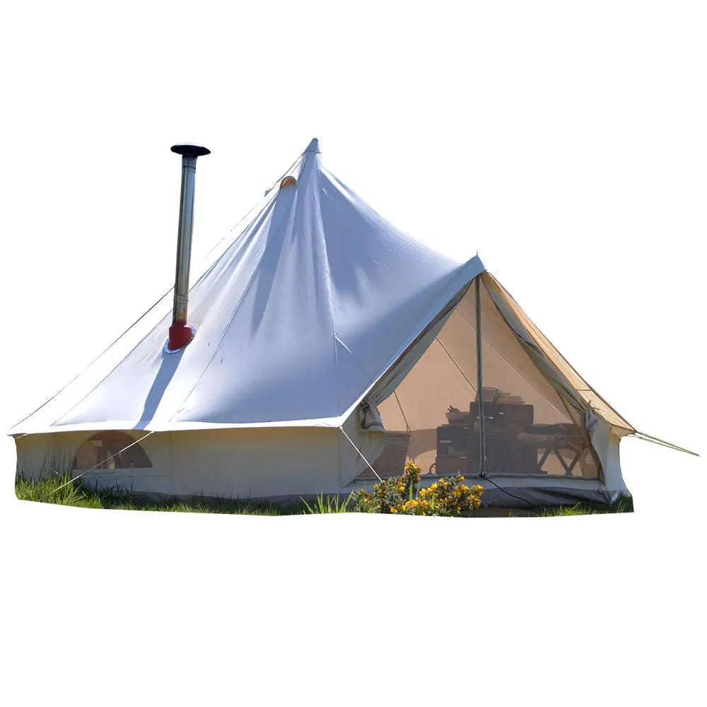 Heavy Duty 16 foot Canvas – Premium Glamping, Portable Large Living Shelter - Instant Luxury Camp