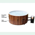 Wholesale Wood Color 4 Person Grand Day Garden Indoor Outdoor and Sauna Inflatable Hot Tub