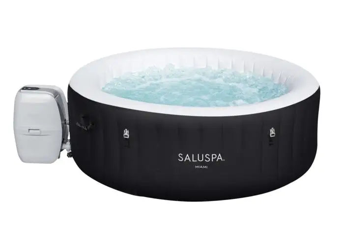 Bestway 60002 1.80m X 66cm Lay-Z-Spa Miami AirJet SaluSpa Inflatable Indoor Round Hot Tub