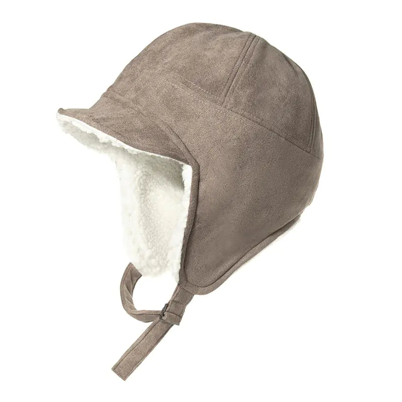Warm Furry Pilot Locomotive Small Suede Hat