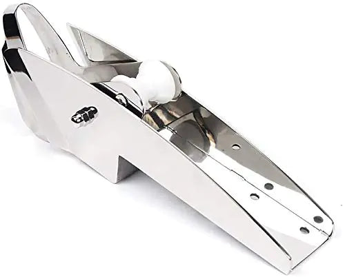 ISURE MARINE AISI 316 Stainless Steel Hinged Self-Launching Bow Anchor Roller with pivoting Dual-Roller 16.5 for Marine Yacht Docking Accessories
