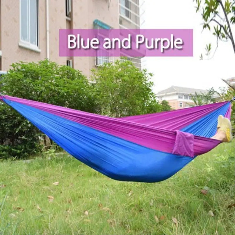 Dual-Tone Parachute material Hammock Compact (lightweight and packable)