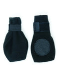 Warm Pet Arctic Fleece Boots for Dogs Medium Black Grip