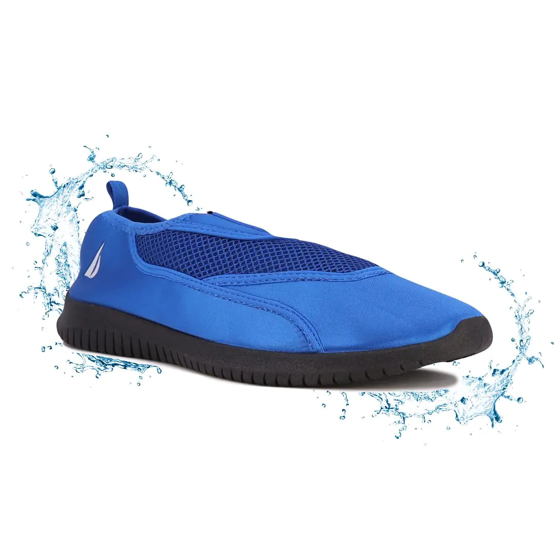 Nautica Women Men Water Shoe Quick Dry Aqua Socks Slip Resistant Comfortable Barefoot Shoes for Beach Swim Surf Pool Boat-Marco-Royal Black-13W/12M