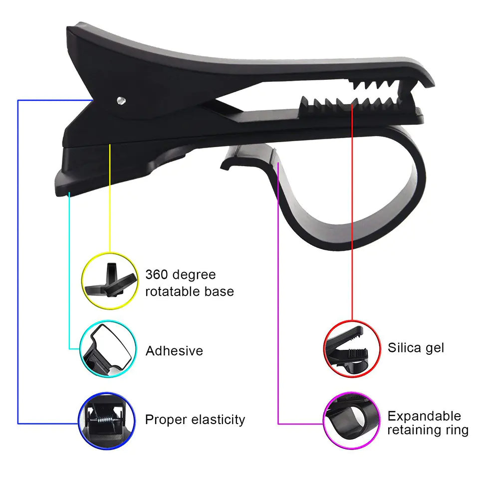 360° Rotating Phone Holder for Dashboard HUD