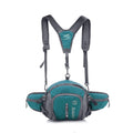 Multifunctional Water Resistant Waist Pack Backpack Daypack with Water Bottle Pockets for Running/Hiking/Cycling/Traveling (Lake Blue)