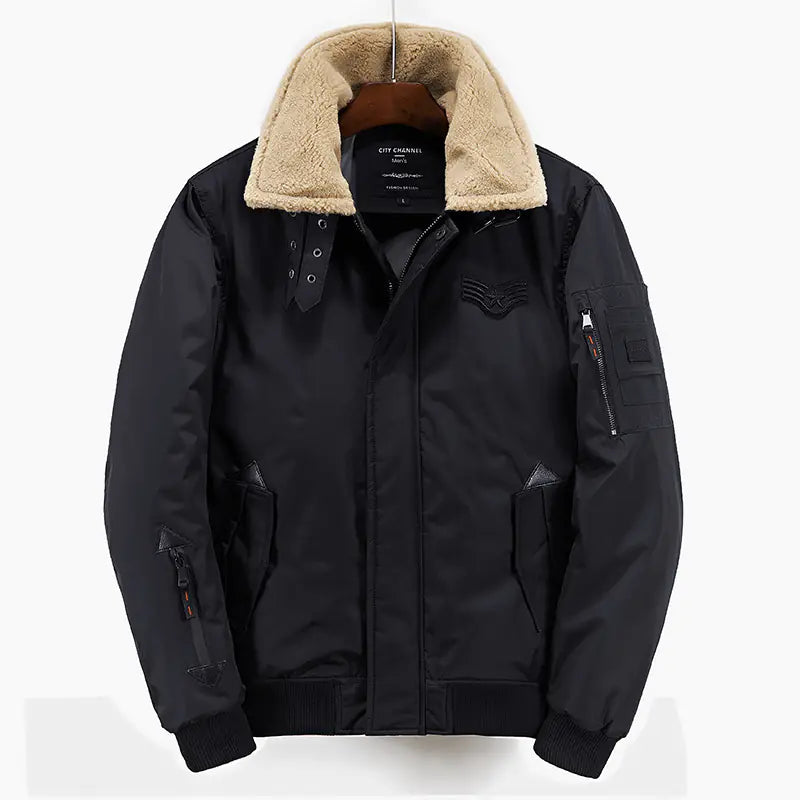 Men's Flight Jacket with Shearling Collar (2018)