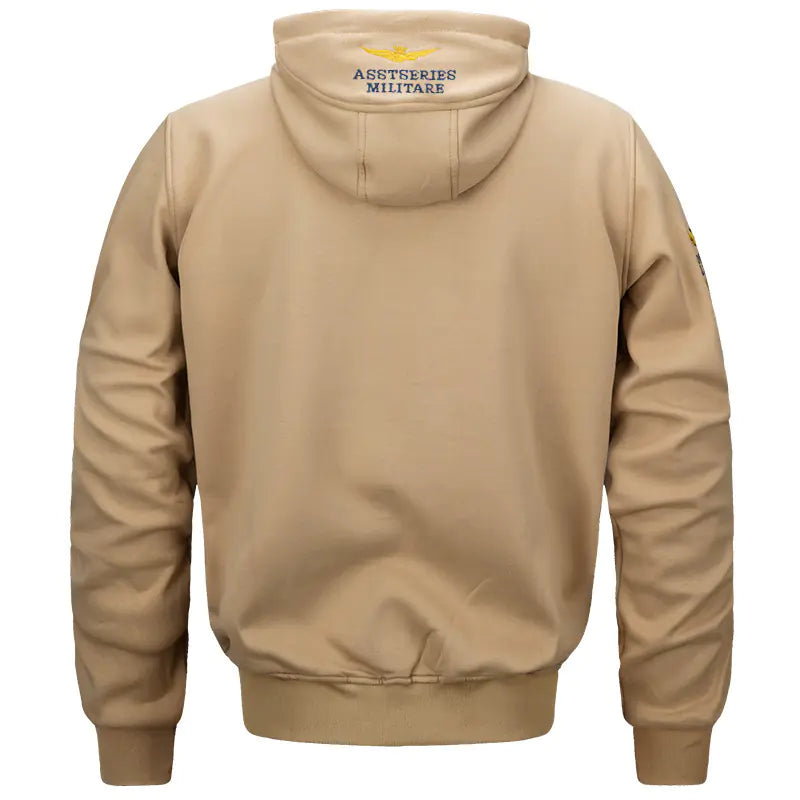 Men's Casual Spring Autumn Hooded Pilot Jacket