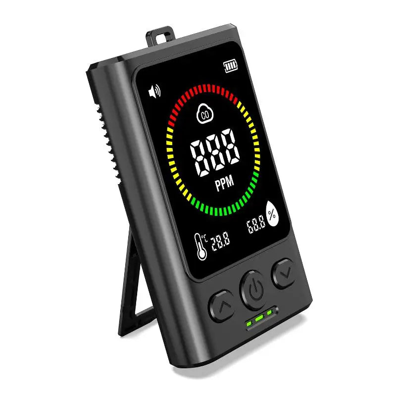 Advanced 3-in-1 Carbon Monoxide Detection Device; Portable and Perfect for Homes, Garages, Offices.