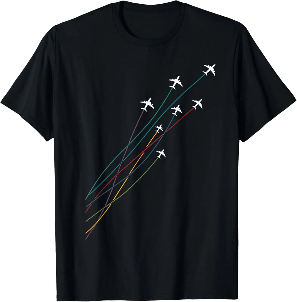 Pilot Commercial Passenger Airplanes Aeroplanes Airline Gift T-Shirt Print on Demand Mens Clothing Funny Shirt Ropa Hombre