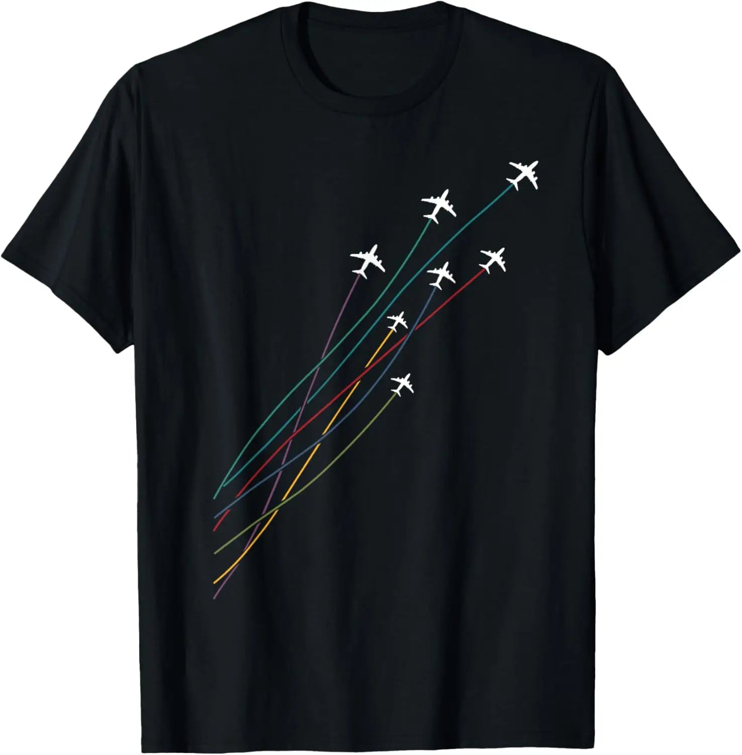 Pilot Commercial Passenger Airplanes Aeroplanes Airline Gift T-Shirt Print on Demand Mens Clothing Funny Shirt Ropa Hombre