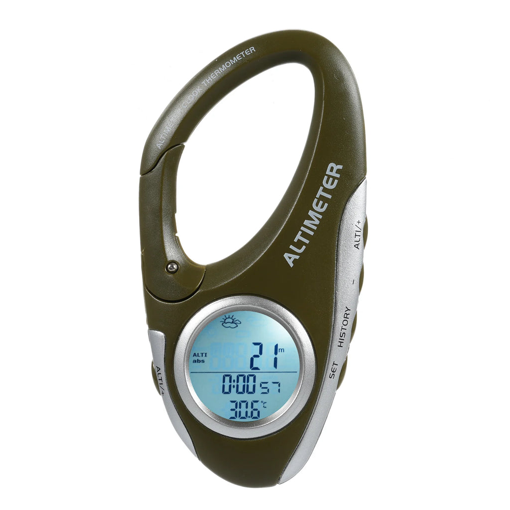 DA101 Barometer Altimeter Thermometer with Backlight Display Digital Altitude Monitor Weather Forecast Pedometer