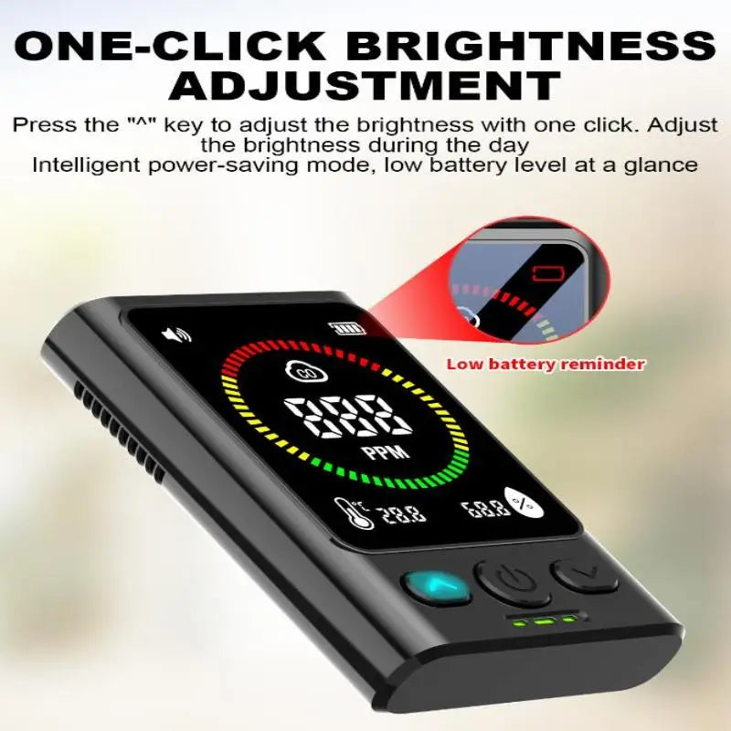 Advanced 3-in-1 Carbon Monoxide Detection Device; Portable and Perfect for Homes, Garages, Offices.