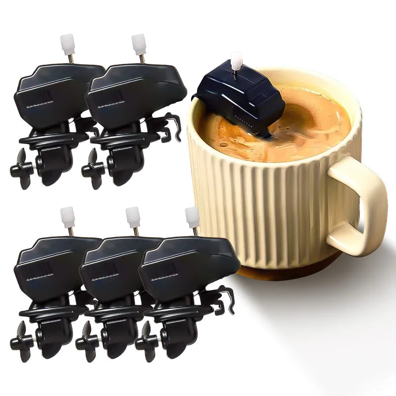 5pcs Boat Motor Coffee Stirrer, Novelty Coffee Mixer Home Use Drink Stirrer Best Gift For Boating Lovers Fathers Day Present ﻿