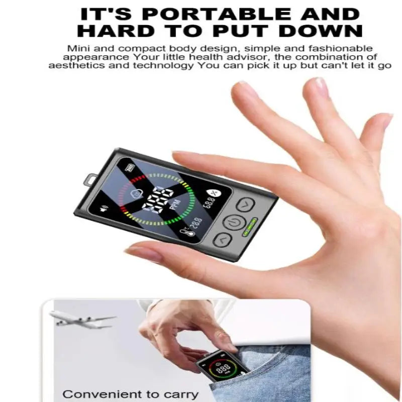 Advanced 3-in-1 Carbon Monoxide Detection Device; Portable and Perfect for Homes, Garages, Offices.